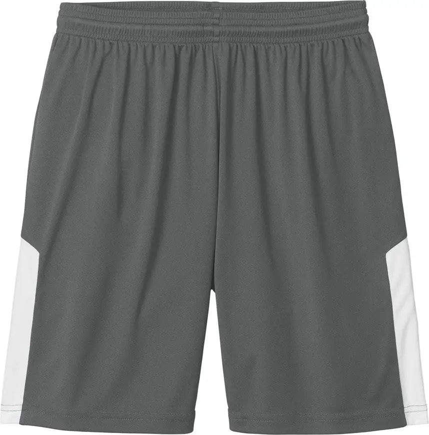 Sport-tek St103 Competitor United 7’’ Short - Iron Gray White