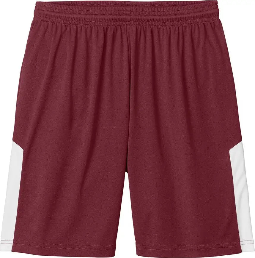 Sport-tek St103 Competitor United 7’’ Short - Maroon White