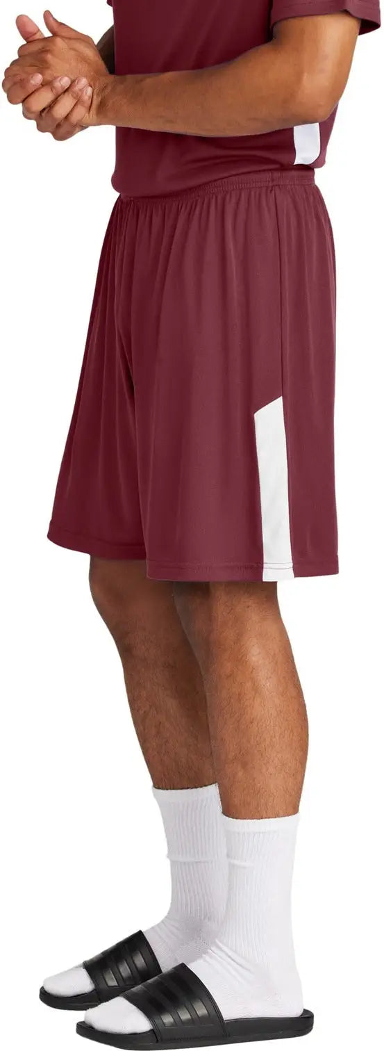 Sport-tek St103 Competitor United 7’’ Short - Maroon White