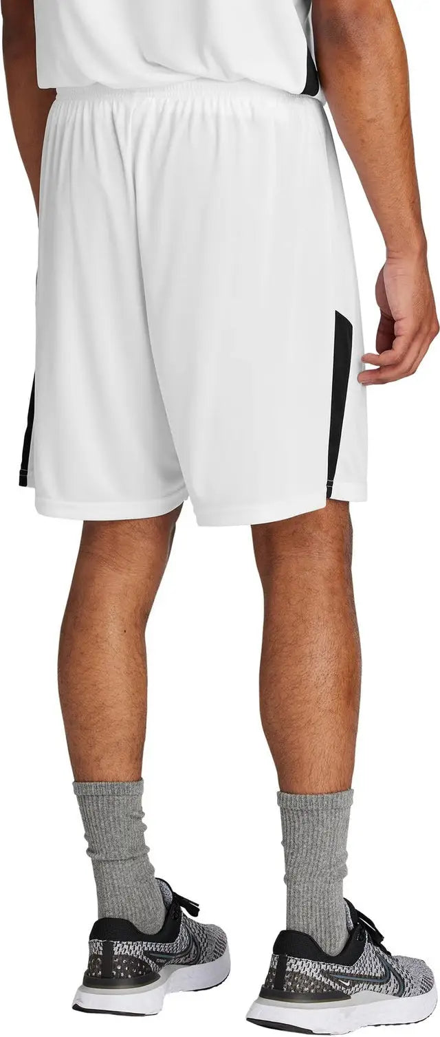 Sport-tek St103 Competitor United 7’’ Short - White Black