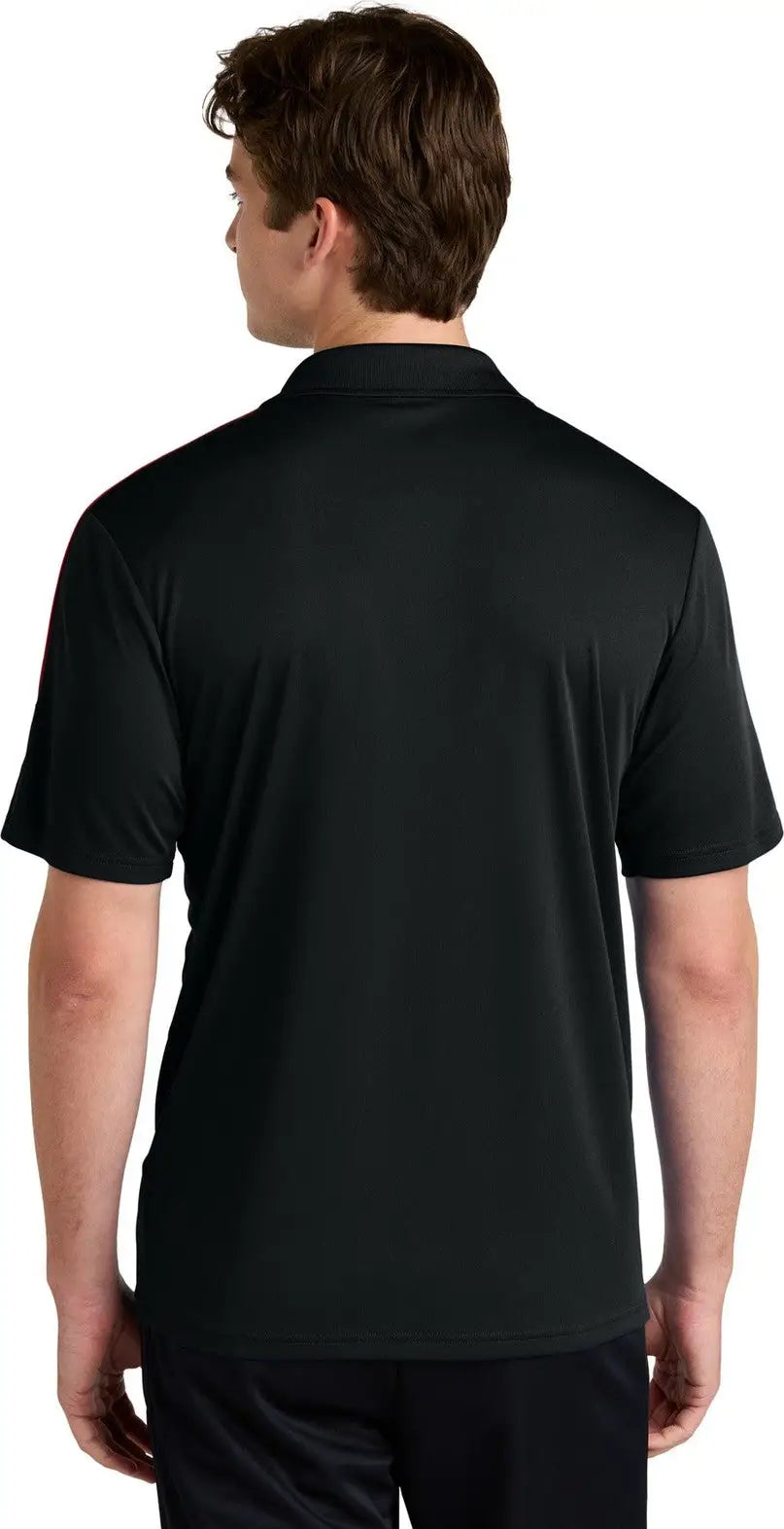 Sport-tek St104 Competitor United Polo - Black Deep Red