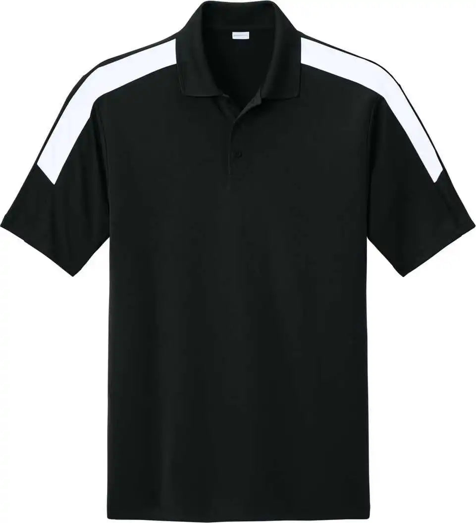 Sport Tek St104 Competitor United Polo Black/ White