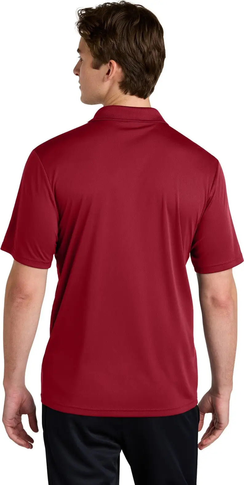 Sport-tek St104 Competitor United Polo - Deep Red White