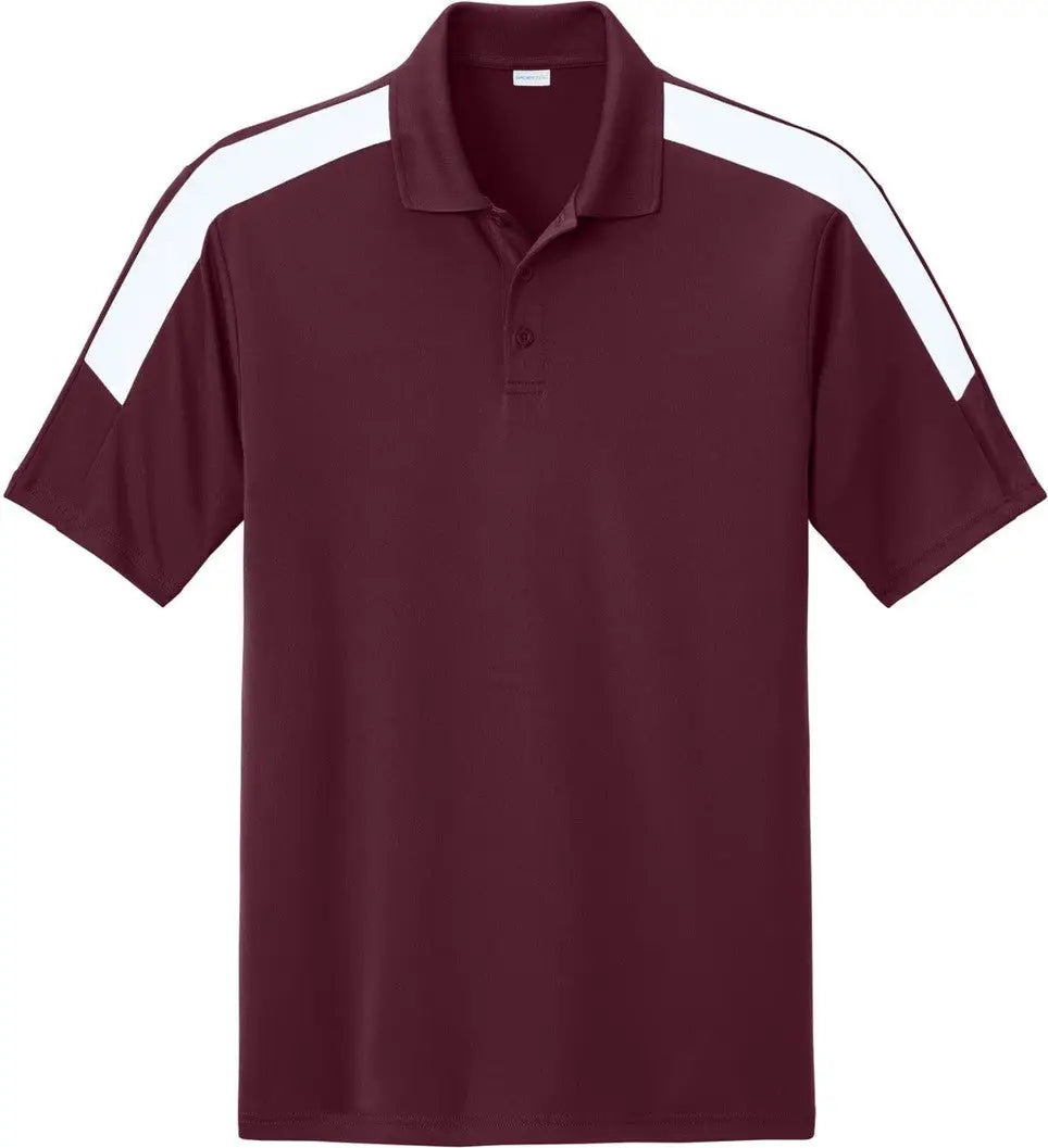Sport-tek St104 Competitor United Polo - Maroon White