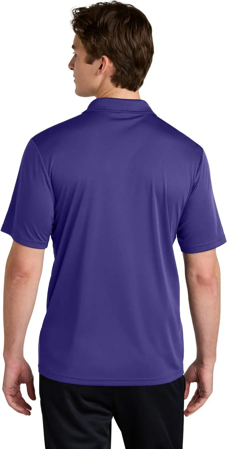 Sport-tek St104 Competitor United Polo - Purple White