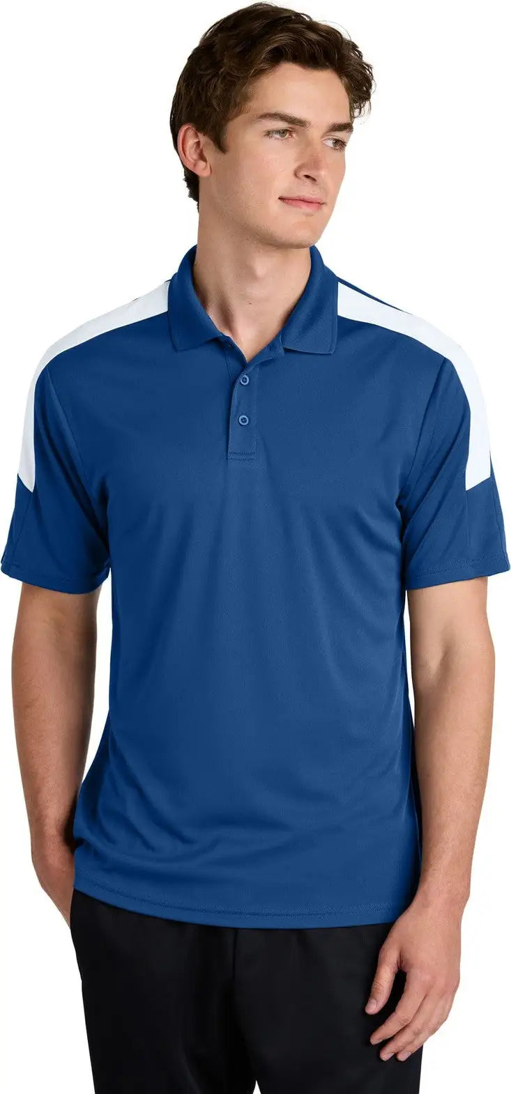Sport-tek St104 Competitor United Polo - Royal White