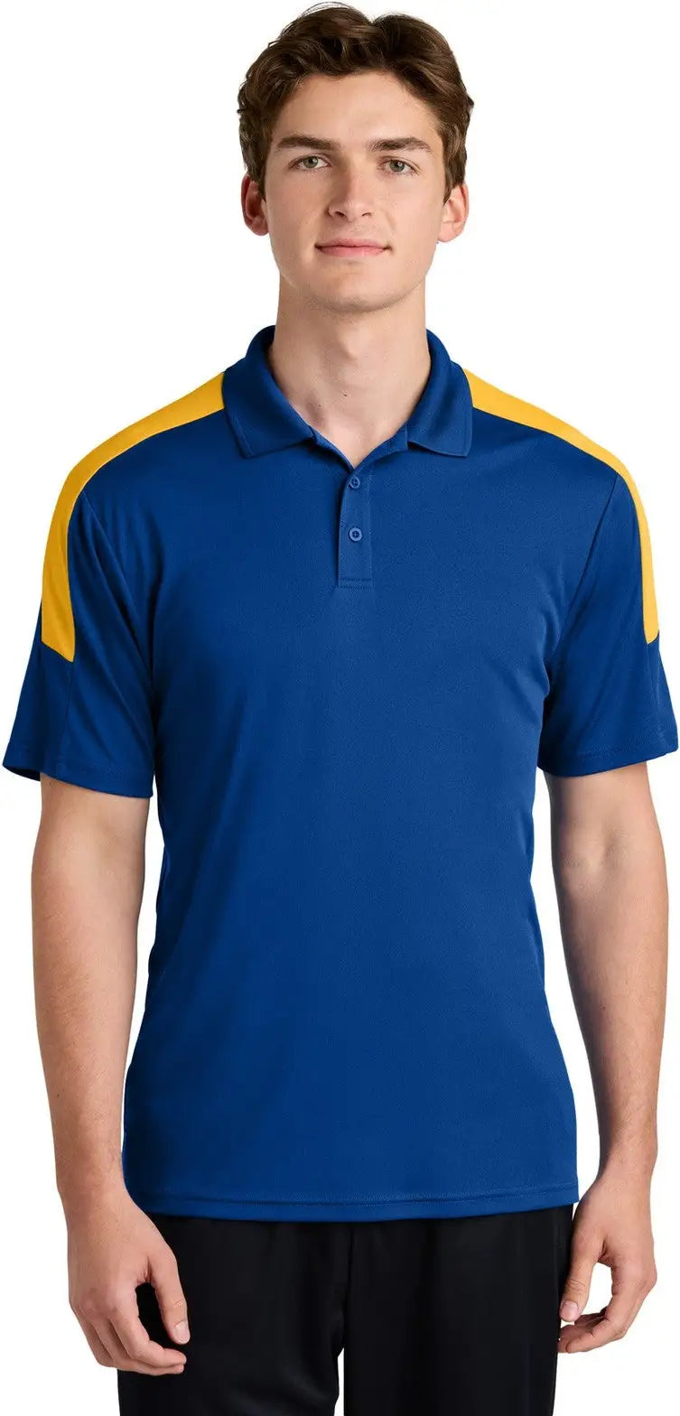 Sport-tek St104 Competitor United Polo - True Royal Gold - Royal/ / Adult Xs