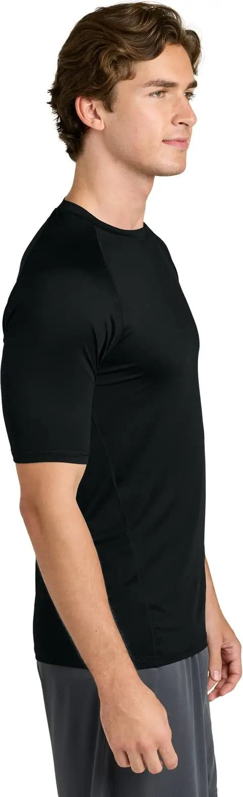 Sport-tek St120 Posicharge Compression 1/2-sleeve Tee - Black