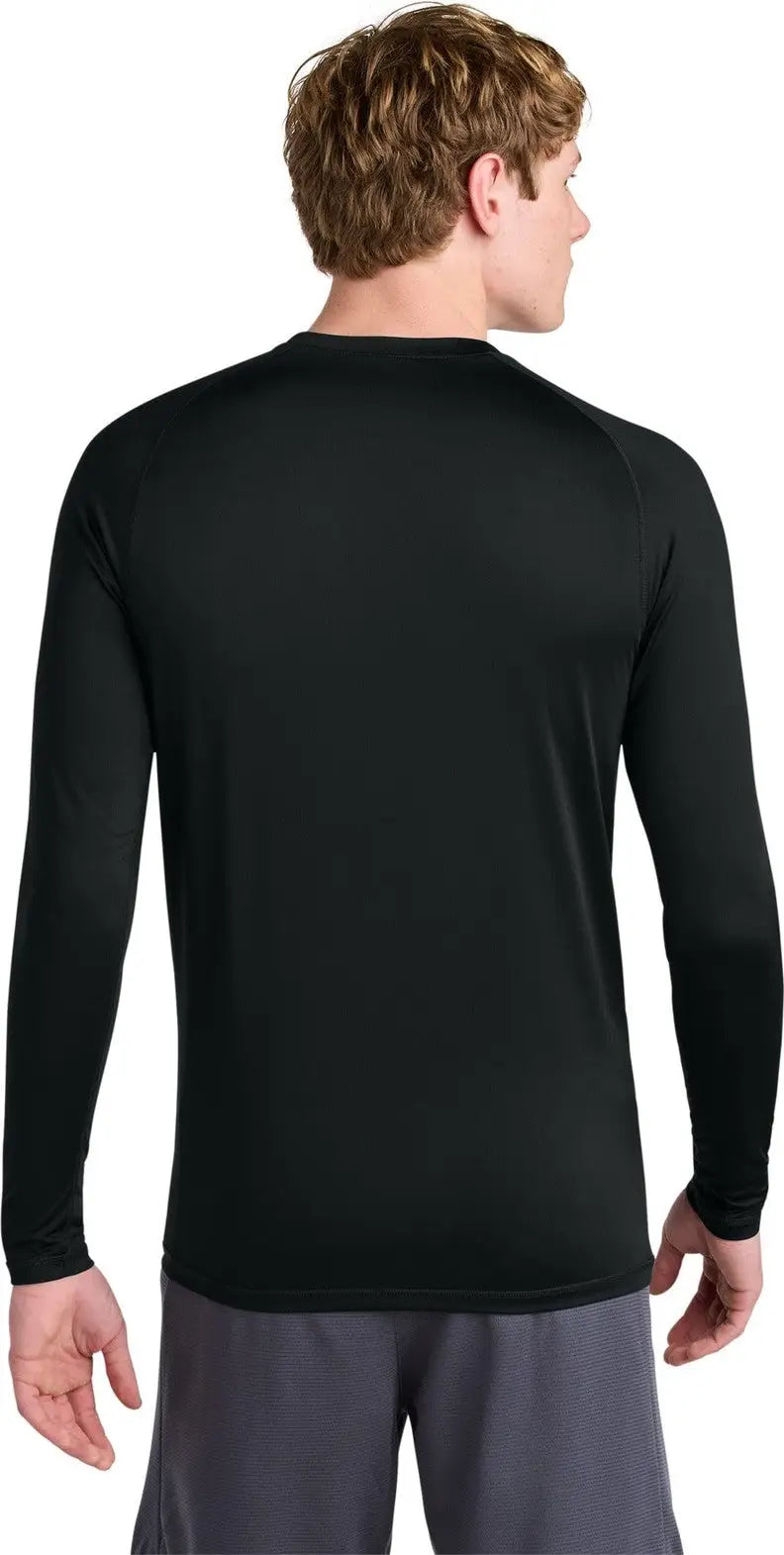 Sport-tek St120ls Posicharge Compression Long Sleeve Tee - Black