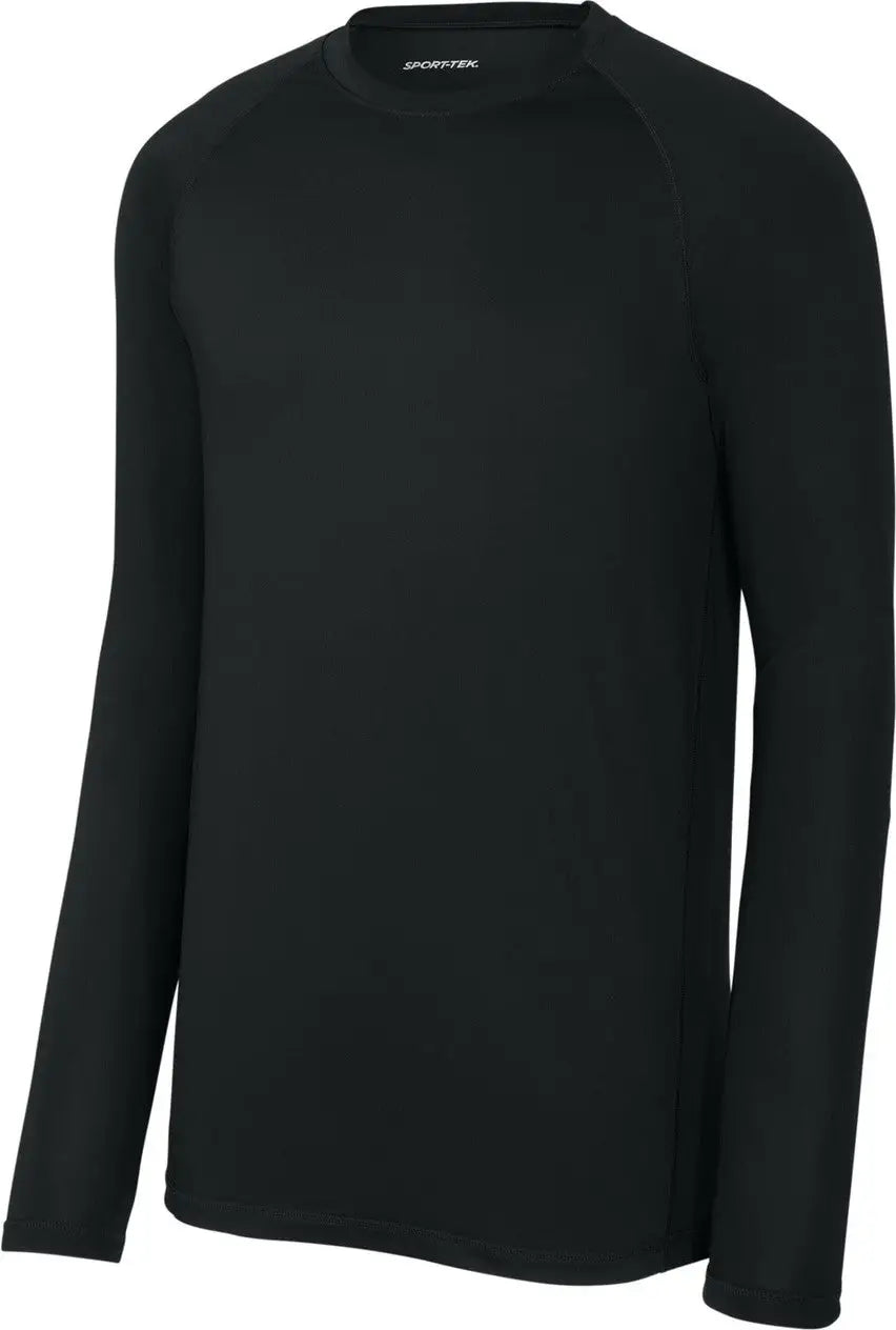 Sport-tek St120ls Posicharge Compression Long Sleeve Tee - Black