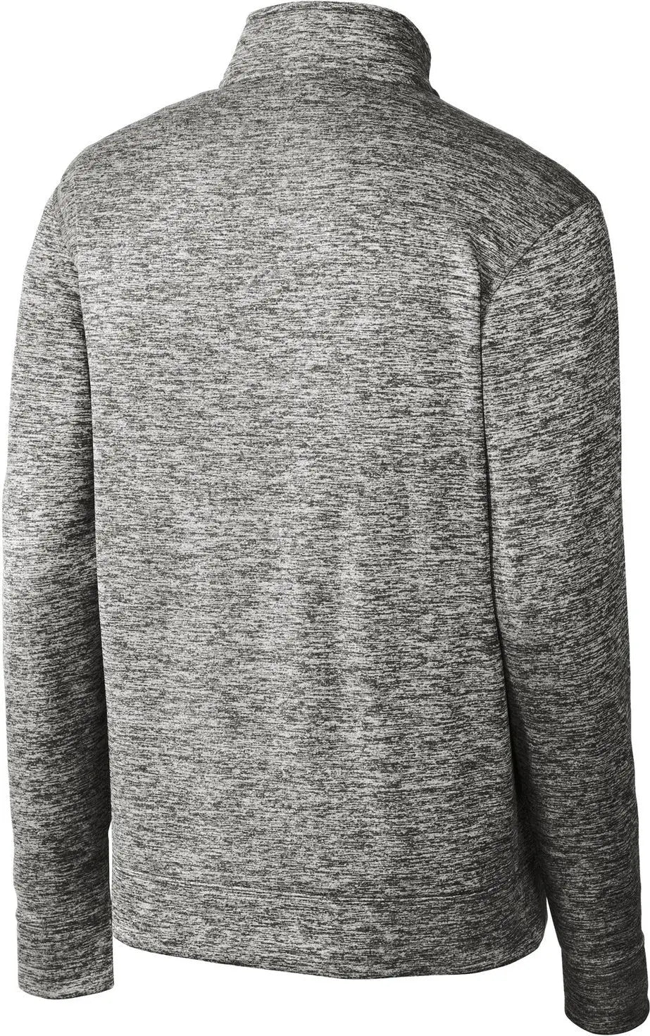 Sport-tek St226 Posicharge Electric Heather Fleece 1/4-zip Pullover - Black