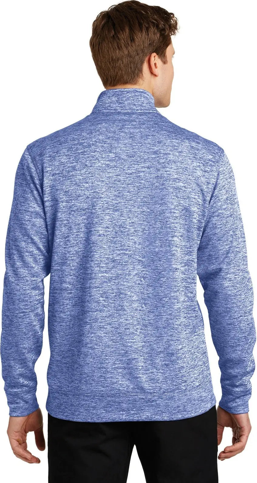 Sport-tek St226 Posicharge Electric Heather Fleece 1/4-zip Pullover - True Royal