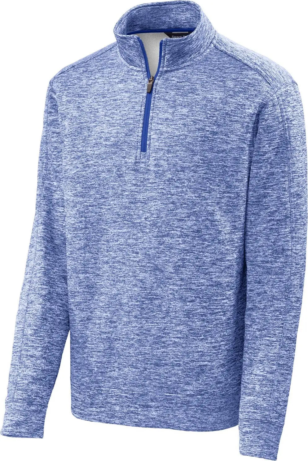 Sport-tek St226 Posicharge Electric Heather Fleece 1/4-zip Pullover - True Royal