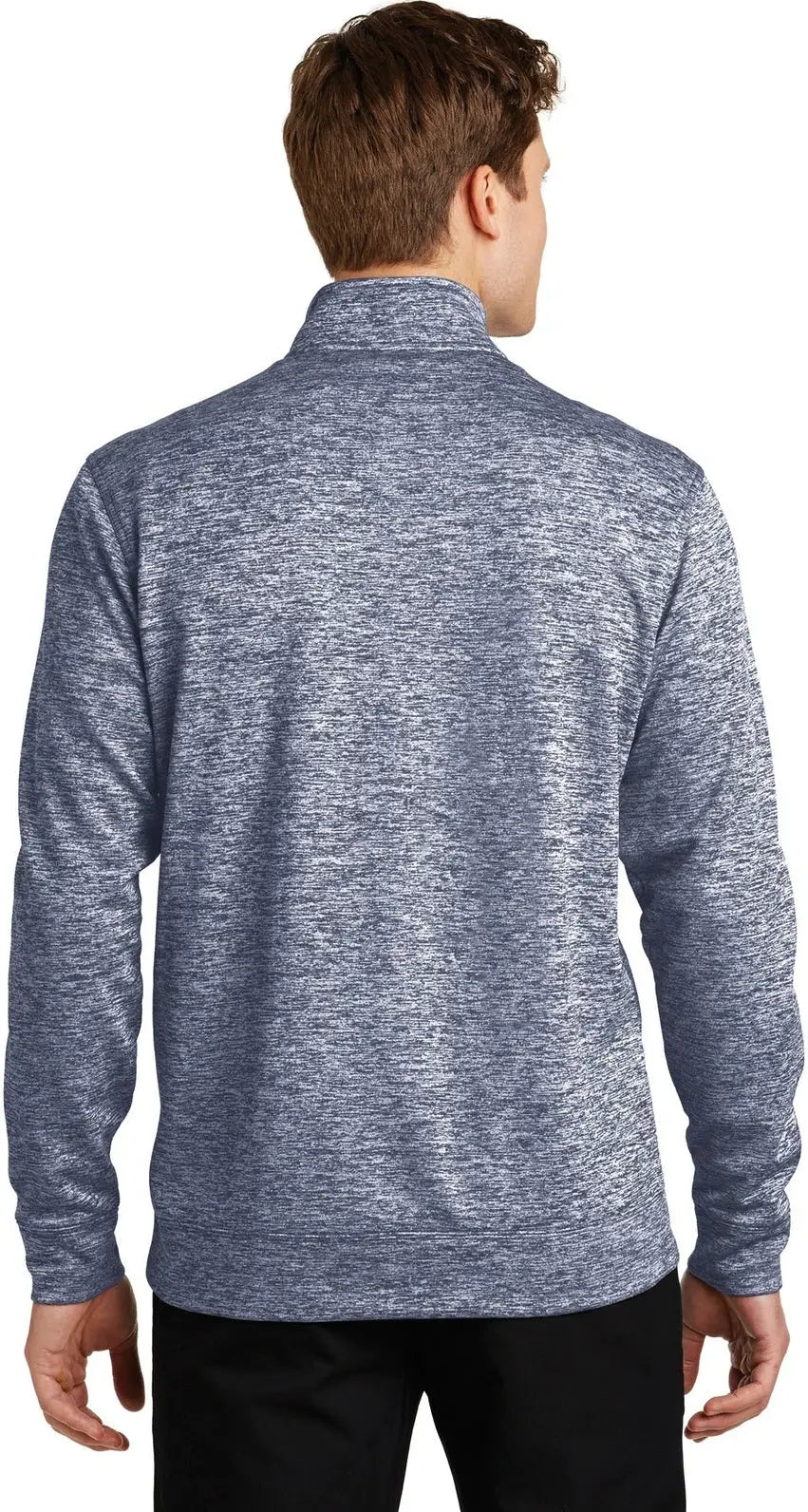 Sport-tek St226 Posicharge Electric Heather Fleece 1/4-zip Pullover - True Navy