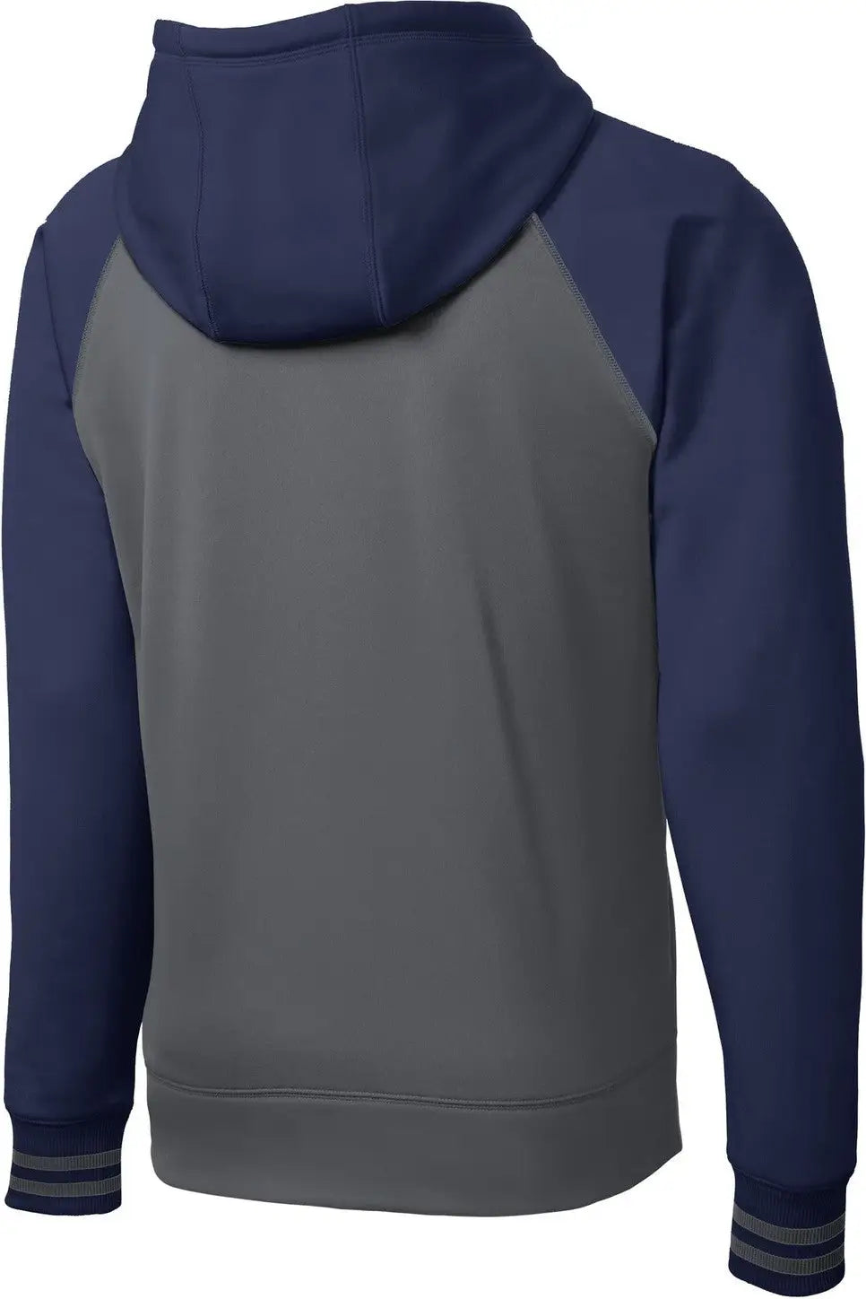 Sport-tek St236 Sport-wick Varsity Fleece Full-zip Hooded Jacket - Dark Smoke Gray Navy