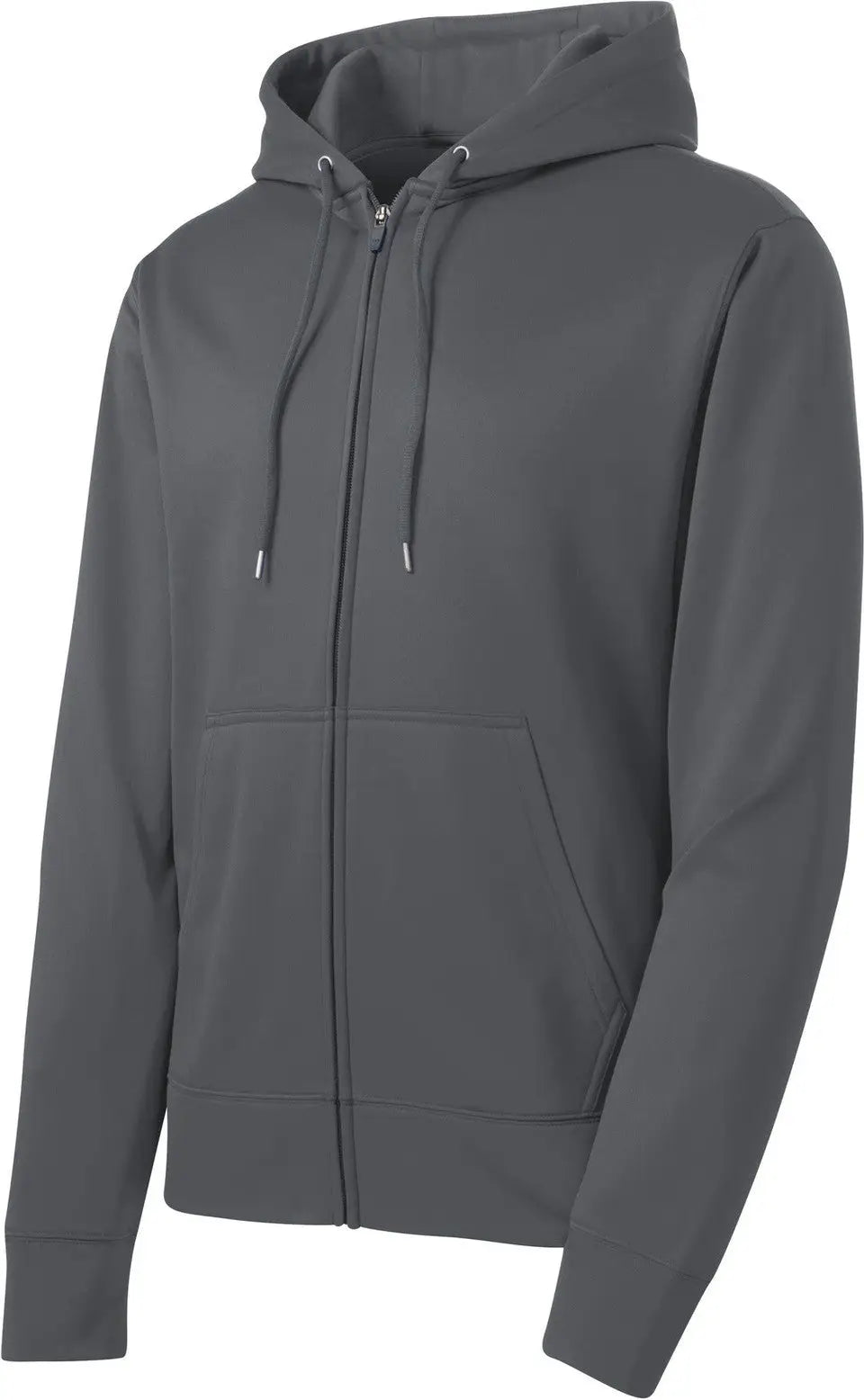 Sport-tek St238 Sport-wick Fleece Full-zip Hooded Jacket - Dark Smoke Gray