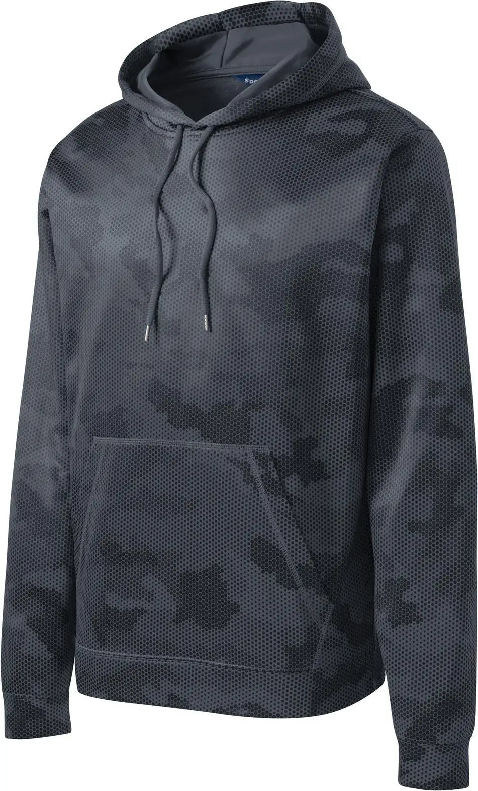 Sport-tek St240 Sport-wick Camohex Fleece Hooded Pullover - Dark Smoke Gray