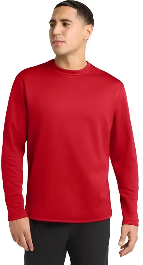 Sport-tek St248 Sport-wick Fleece Pullover Crew - Dark Smoke Gray - Adult Xs