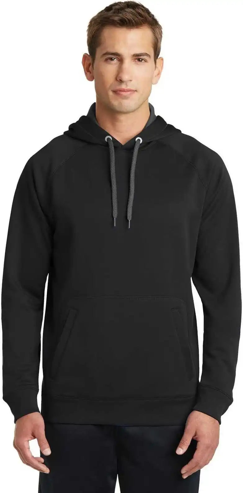 Sport Tek St250 Tech Fleece Hooded Sweatshirt Black