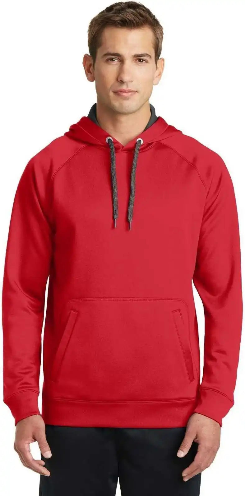 Sport Tek St250 Tech Fleece Hooded Sweatshirt True Red