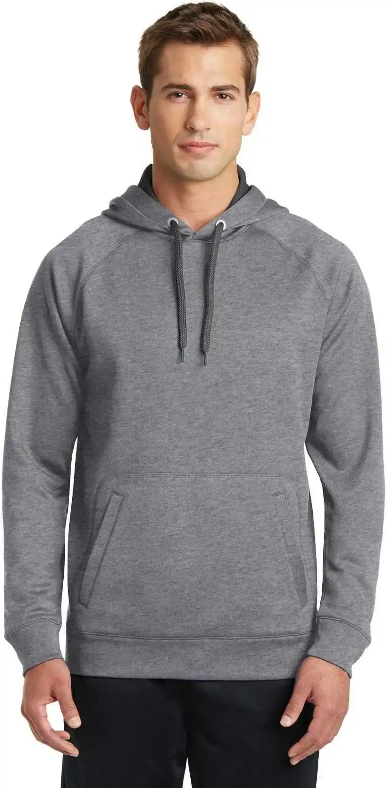 Sport Tek St250 Tech Fleece Hooded Sweatshirt Vintage Heather