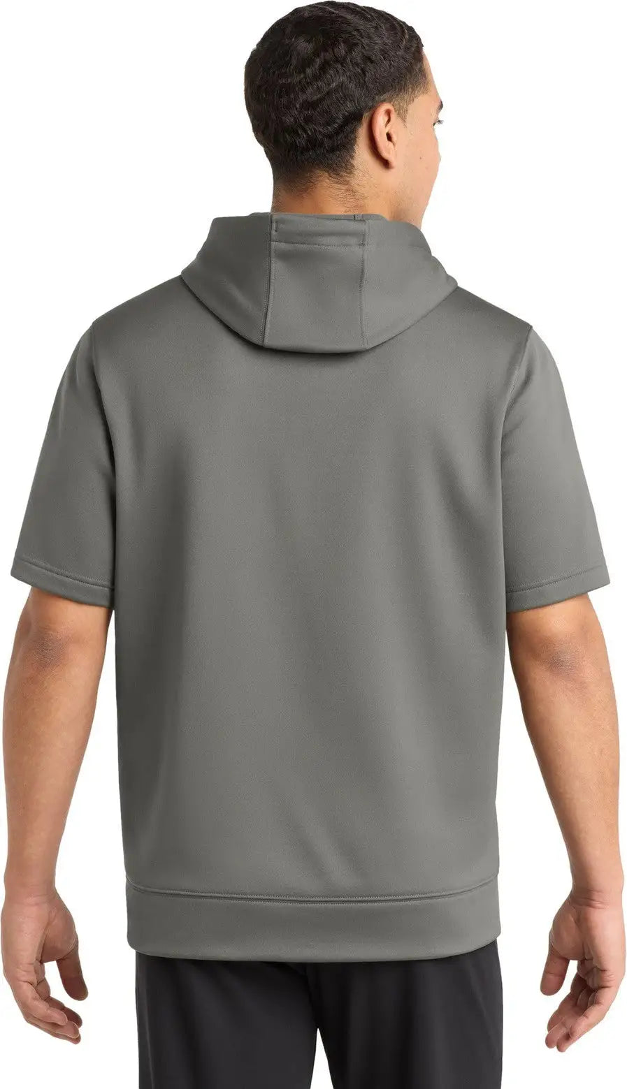 Sport-tek St251 Sport-wick Fleece Short Sleeve Hooded Pullover - Dark Smoke Gray