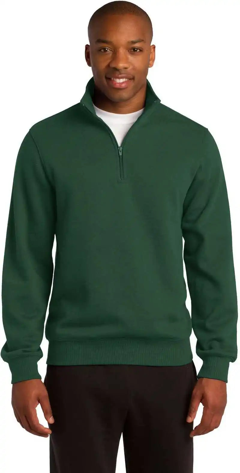 Sport Tek St253 1/4 Zip Sweatshirt Forest Green