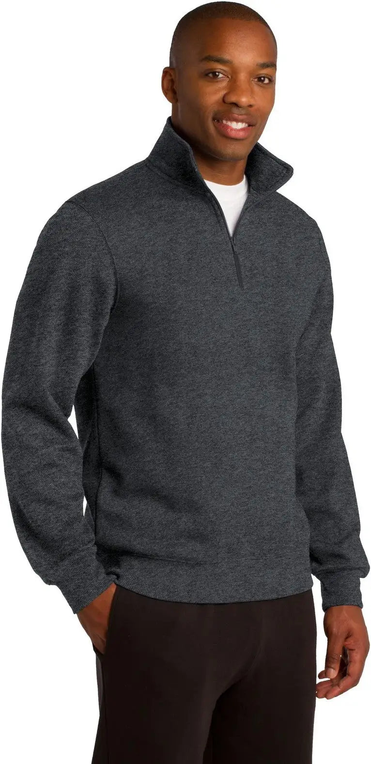 Sport-tek St253 1/4-zip Sweatshirt - Graphite Heather