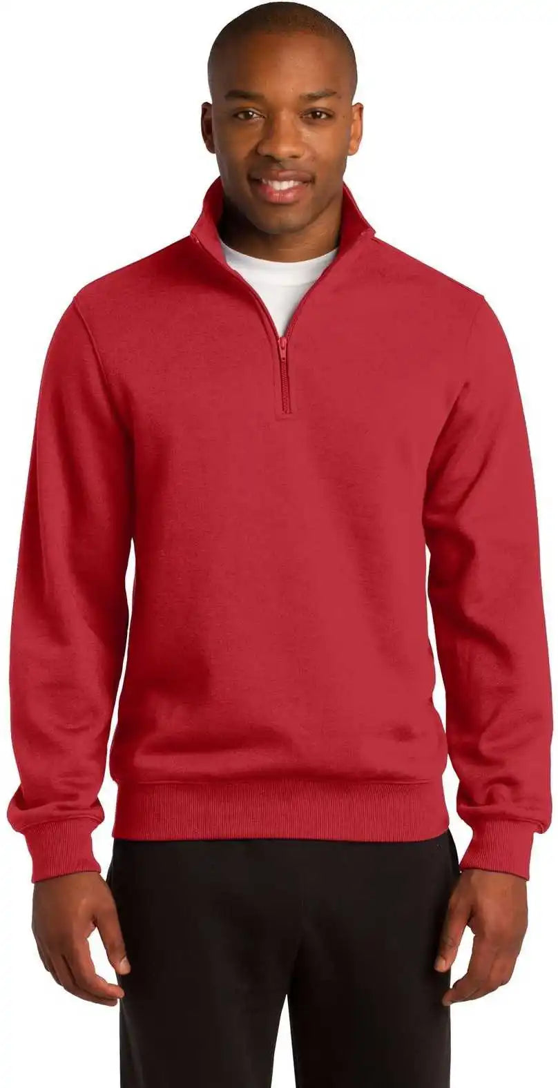 Sport Tek St253 1/4 Zip Sweatshirt True Red