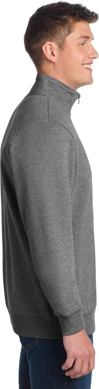 Sport-tek St253 1/4-zip Sweatshirt - Vintage Heather