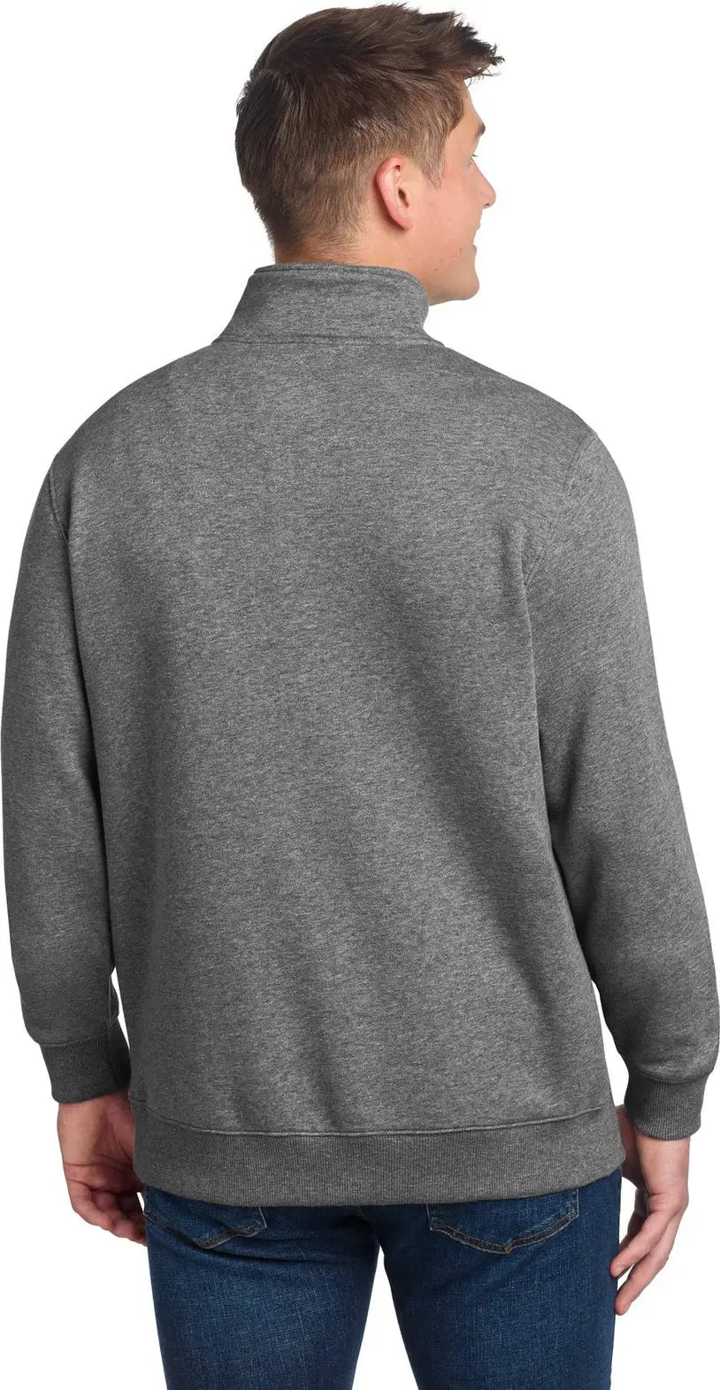 Sport-tek St253 1/4-zip Sweatshirt - Vintage Heather