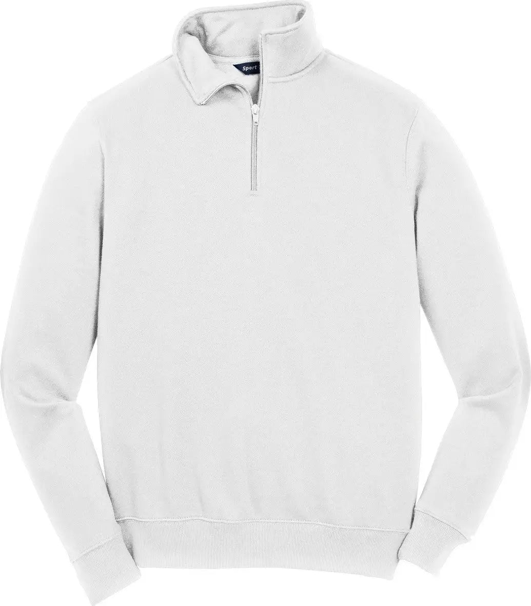 Sport-tek St253 1/4-zip Sweatshirt - White