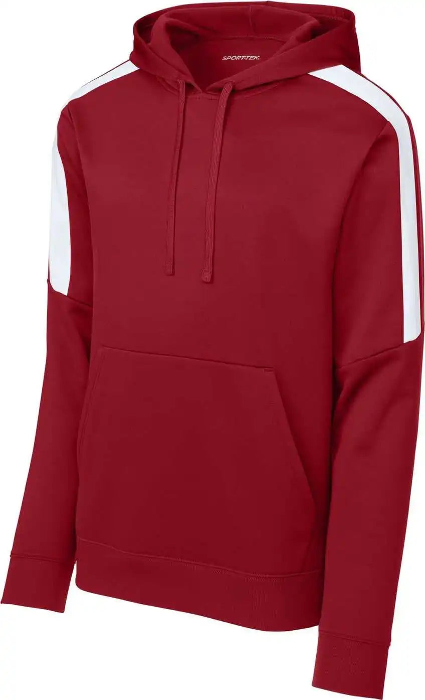 Sport-tek St255 Sport-wick Fleece United Pullover Hoodie - Dprd/wht