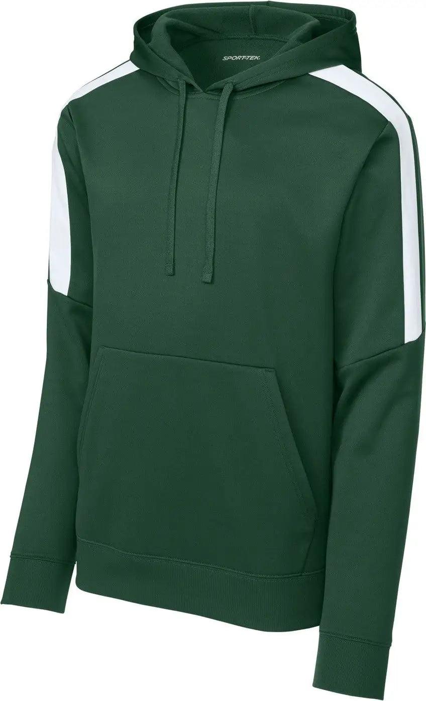 Sport-tek St255 Sport-wick Fleece United Pullover Hoodie - Forest Green White