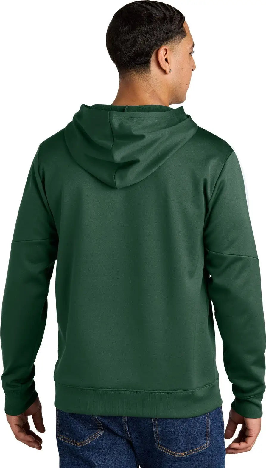 Sport-tek St255 Sport-wick Fleece United Pullover Hoodie - Forest Green White