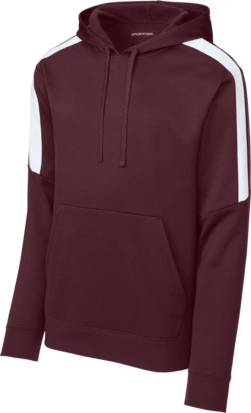 Sport-tek St255 Sport-wick Fleece United Pullover Hoodie - Maroon White