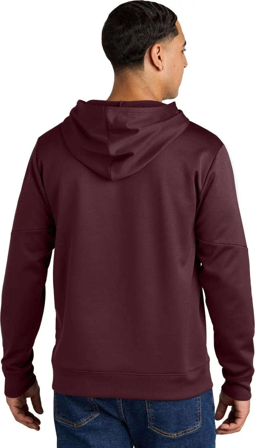 Sport-tek St255 Sport-wick Fleece United Pullover Hoodie - Maroon White