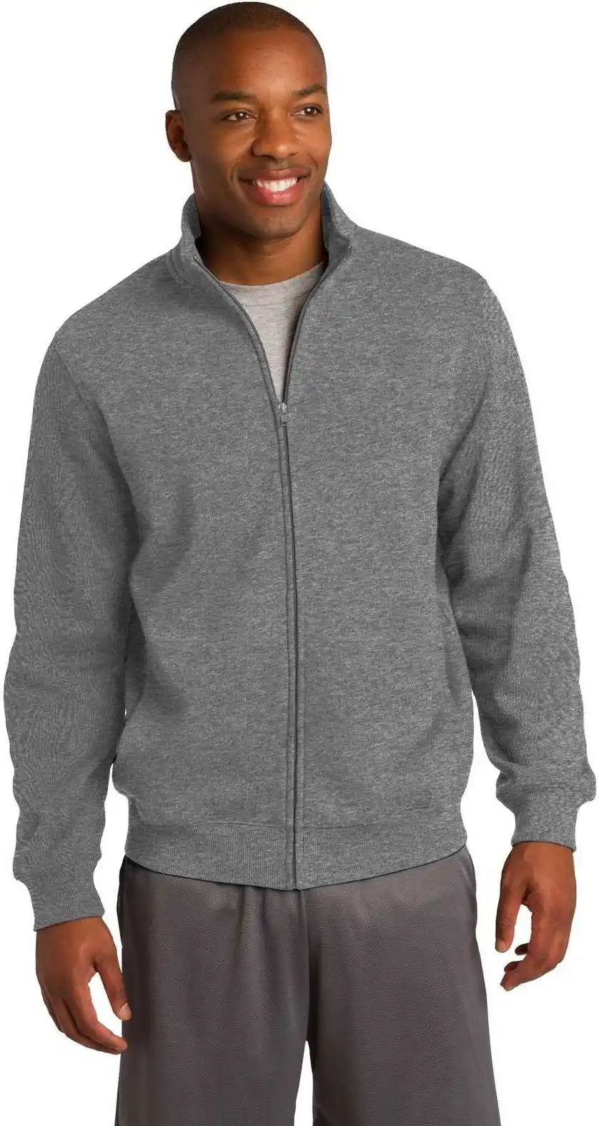 Sport Tek St259 Full Zip Sweatshirt Vintage Heather