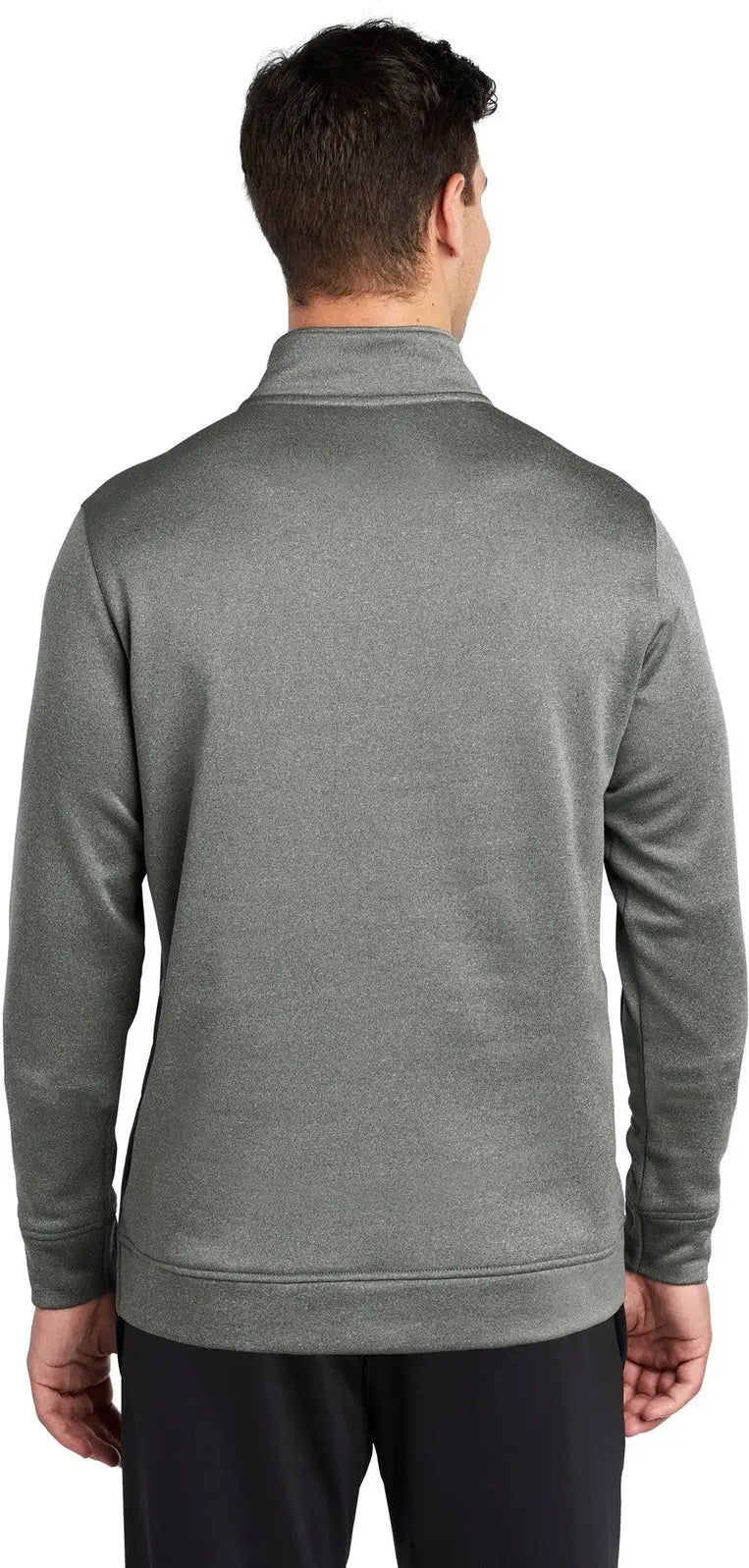 Sport-tek St263 Posicharge Sport-wick Heather Fleece 1/4-zip Pullover - Black