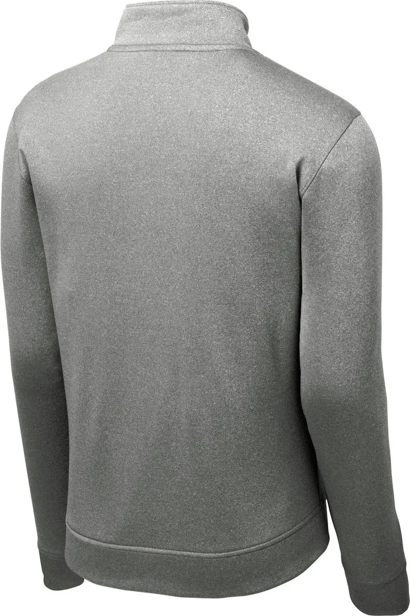 Sport-tek St263 Posicharge Sport-wick Heather Fleece 1/4-zip Pullover - Black