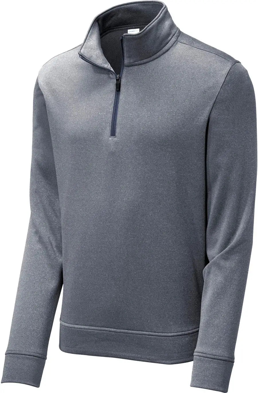 Sport-tek St263 Posicharge Sport-wick Heather Fleece 1/4-zip Pullover - True Navy