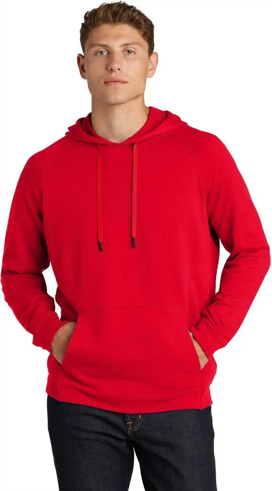 Sport Tek St272 Lightweight French Terry Pullover Hoodie True Red
