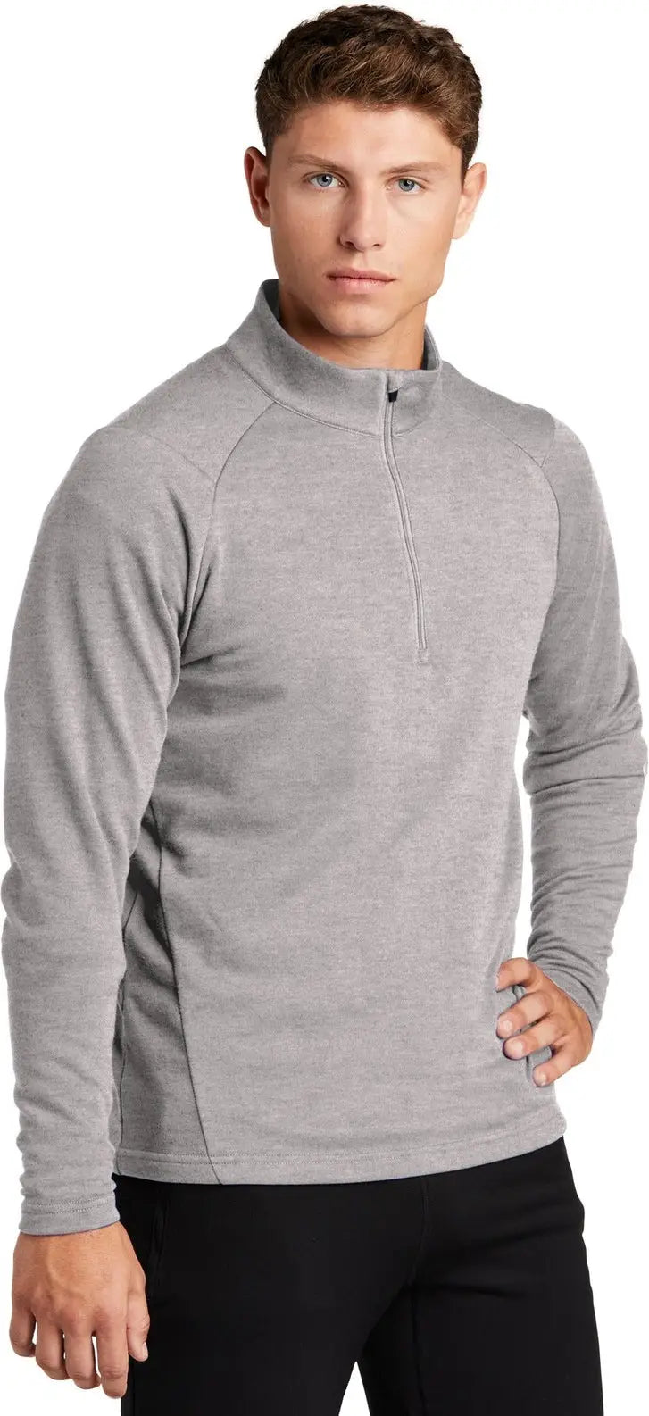 Sport-tek St273 Lightweight French Terry 1/4-zip Pullover - Heather Gray