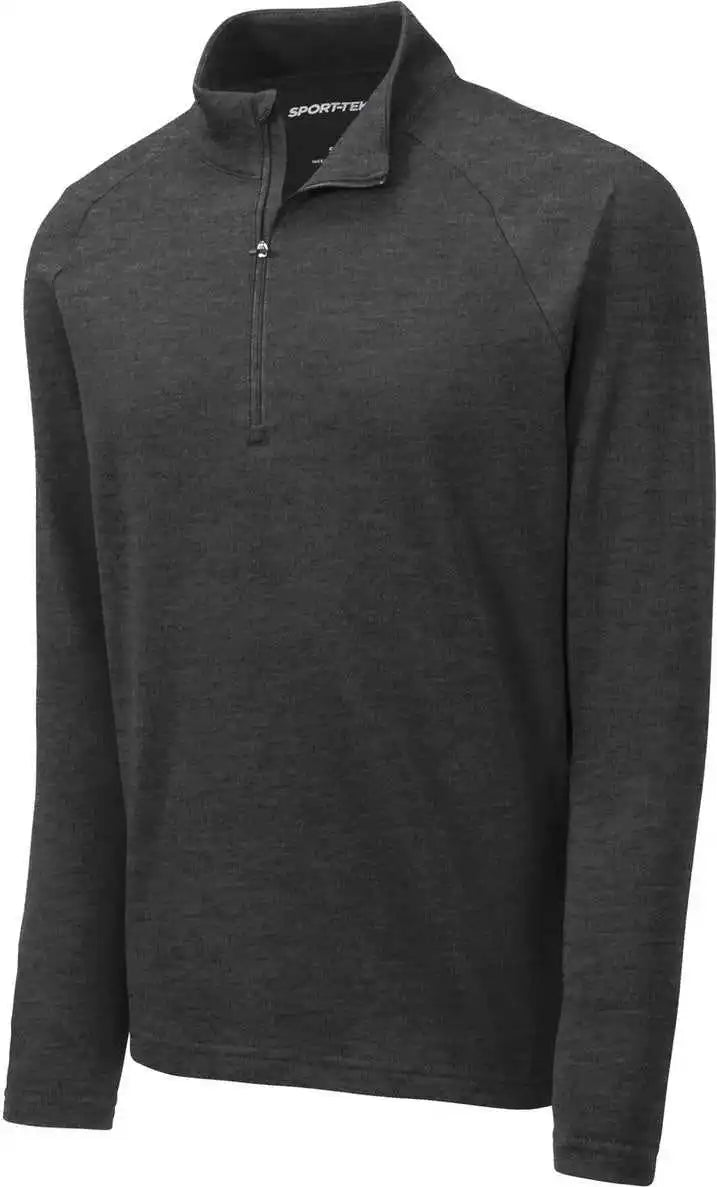 Sport-tek St273 Lightweight French Terry 1/4-zip Pullover - Heather Black