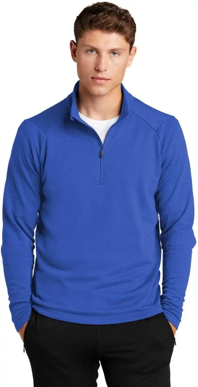 Sport-tek St273 Lightweight French Terry 1/4 Zip Pullover - True Royal