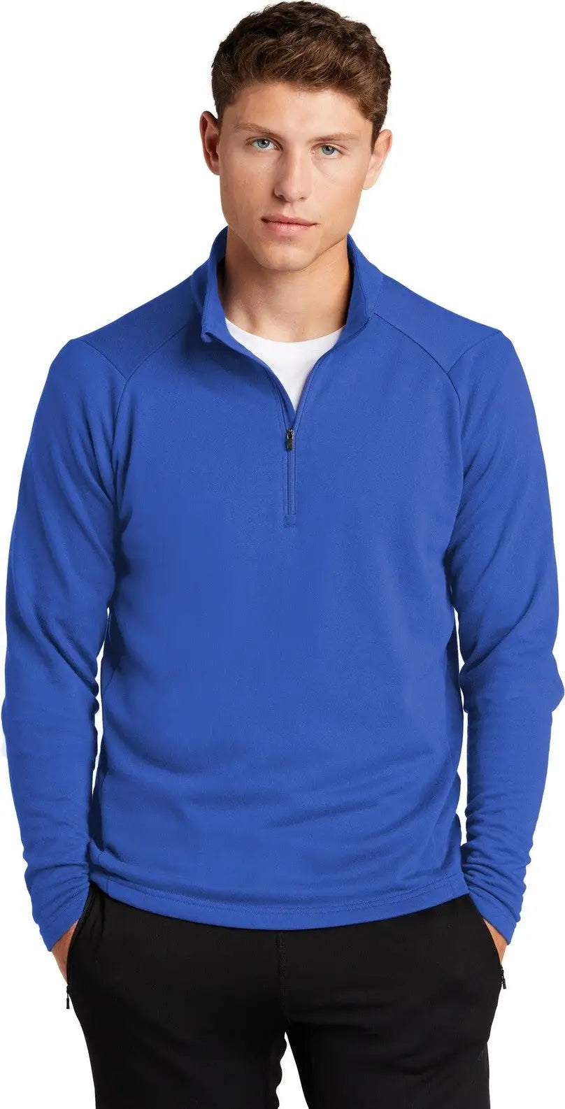 Sport-tek St273 Lightweight French Terry 1/4-zip Pullover - True Royal - Adult Xs