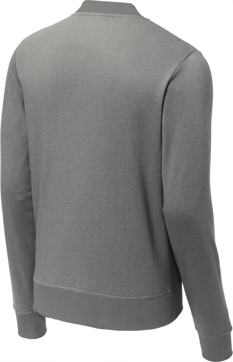 Sport-tek St274 Lightweight French Terry Bomber - Gray Concrete - Adult Xs