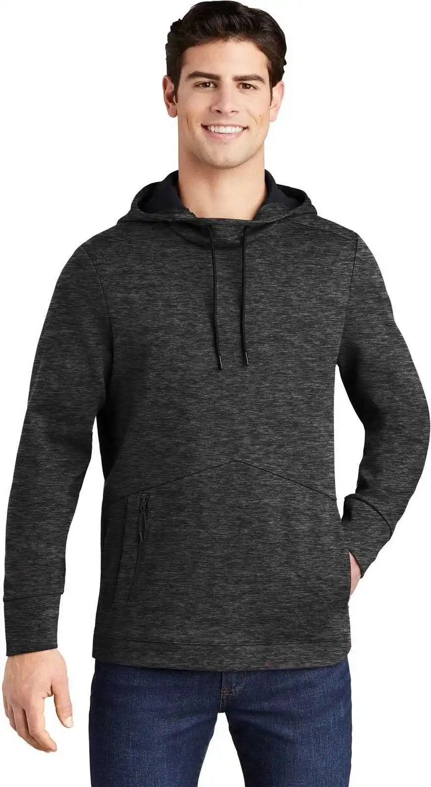 Sport Tek St280 Triumph Hooded Pullover Black Heather