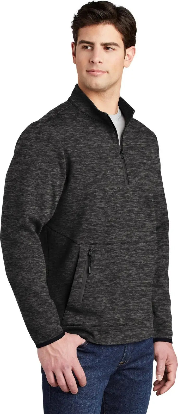 Sport-tek St281 Triumph 1/4-zip Pullover - Black Heather