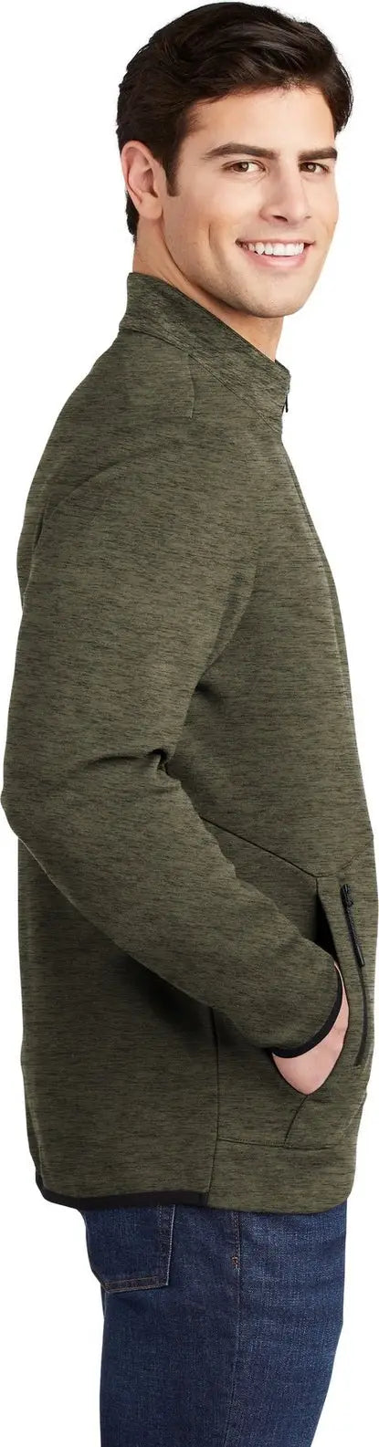 Sport-tek St281 Triumph 1/4-zip Pullover - Olive Heather